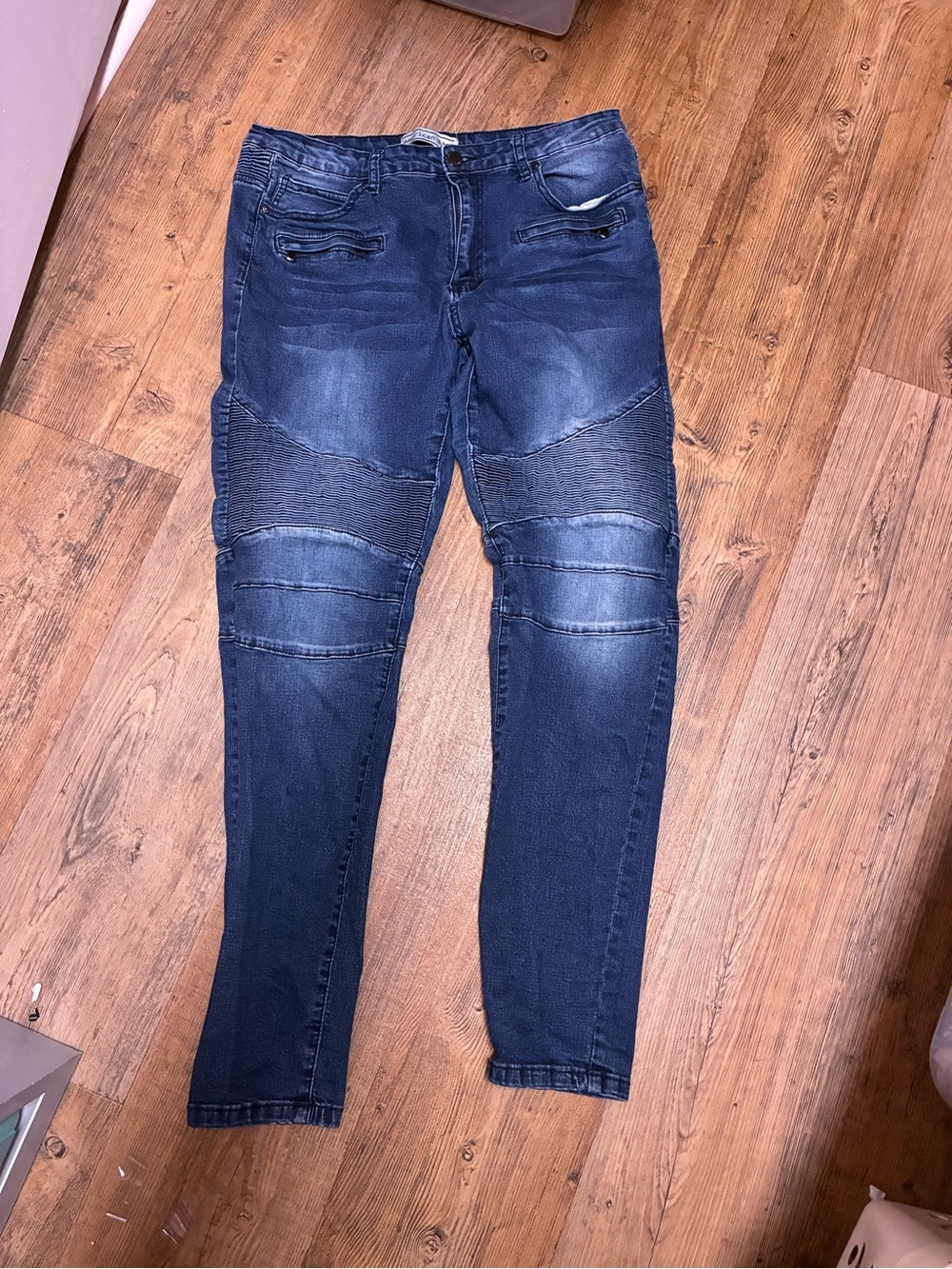 American Bazi Womens Skinny Jeans - Dark Blue
